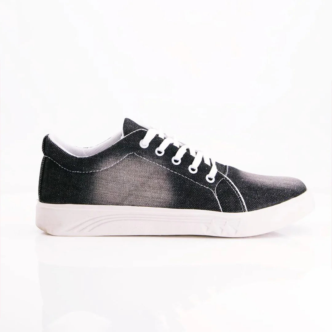 sols spot Classic Lace-up Solid Sneakers-BLACK for men